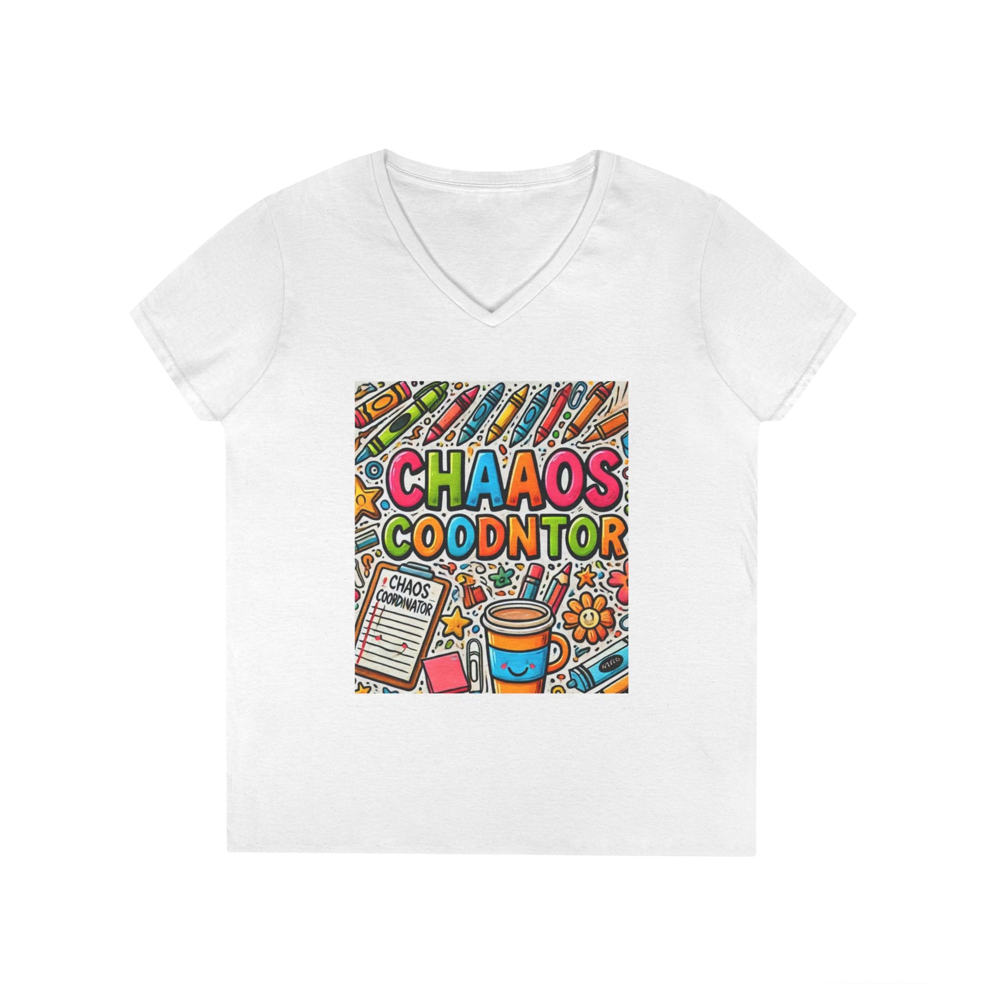 Colorful Chaos V-Neck Tee | Fun Graphic Tee for Creative Souls | Perfect Gift for Artists, Teachers, and Students | Casual Wear, [...]