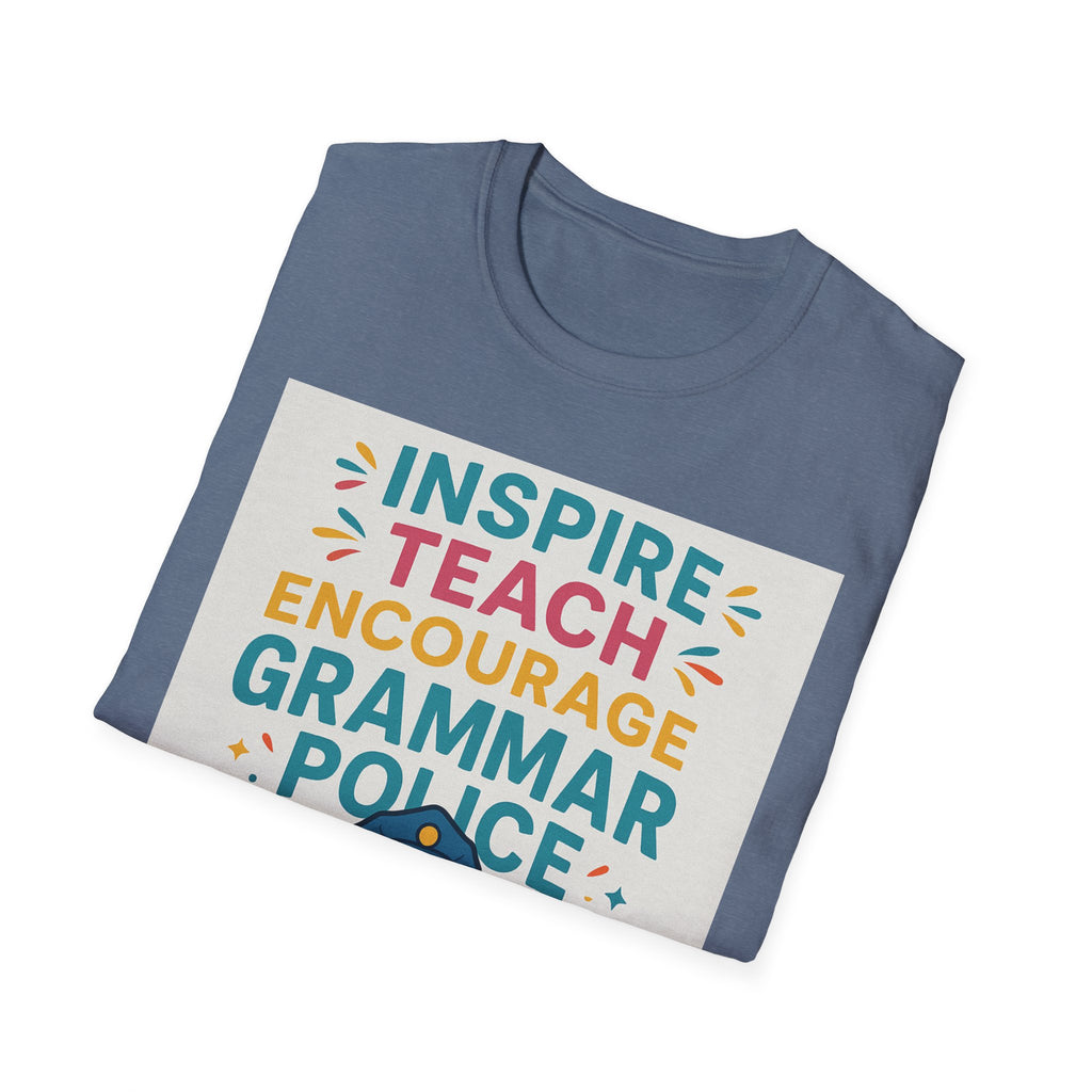 Grammar Police Teacher T-Shirt, Funny Teach Inspire Gift, Musical Education Shirt, Teacher Appreciation, Back to School Outfit