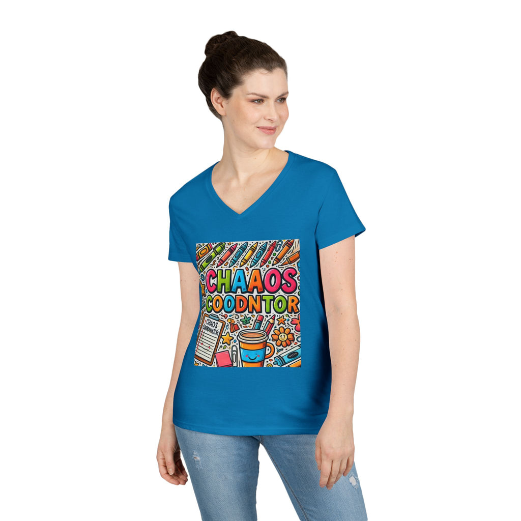 Colorful Chaos V-Neck Tee | Fun Graphic Tee for Creative Souls | Perfect Gift for Artists, Teachers, and Students | Casual Wear, [...]