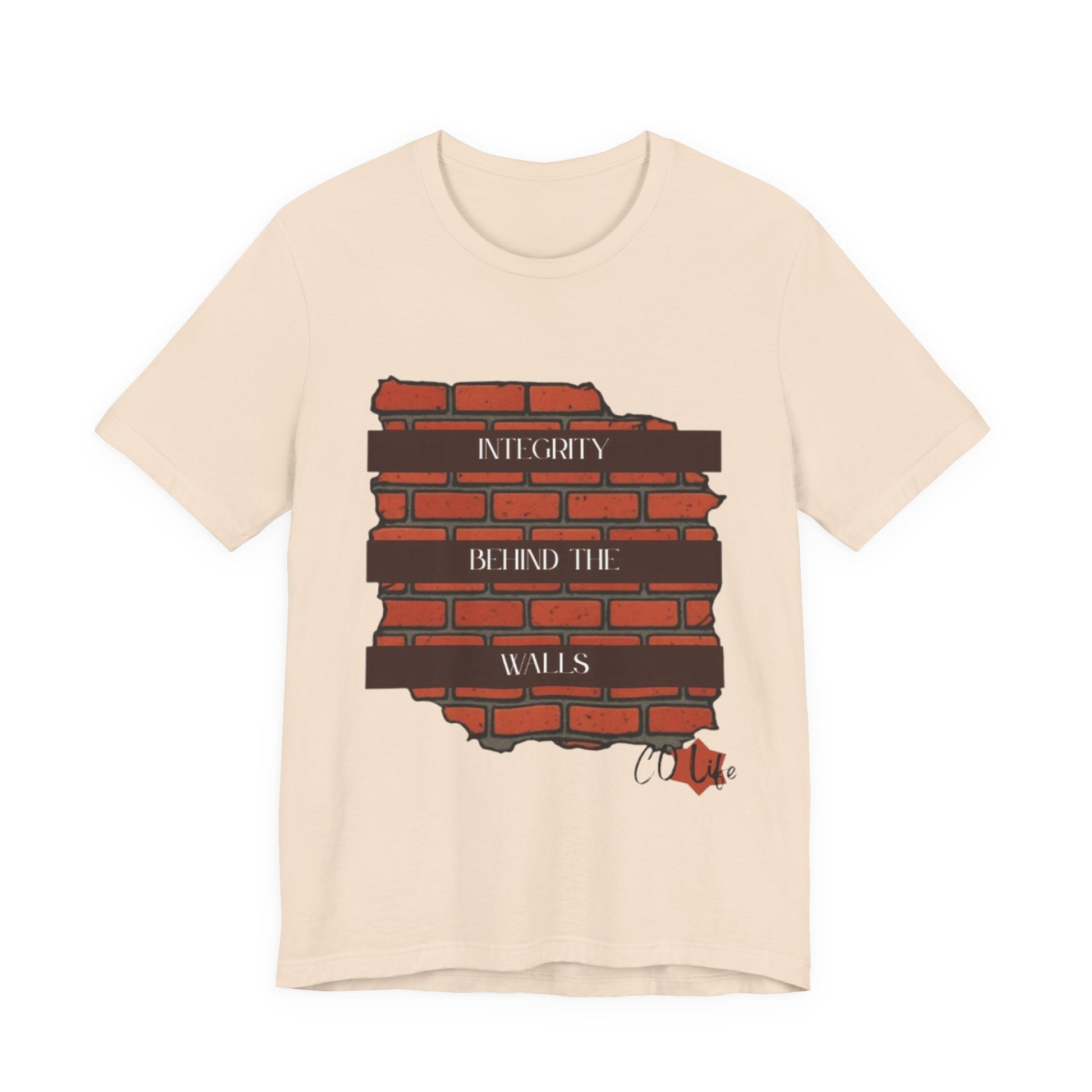 Integrity Behind the Walls T-Shirt | Unisex Jersey Tee, Casual Wear, Graphic Tee, Inspiring Quote Shirt, Gift for Him/Her