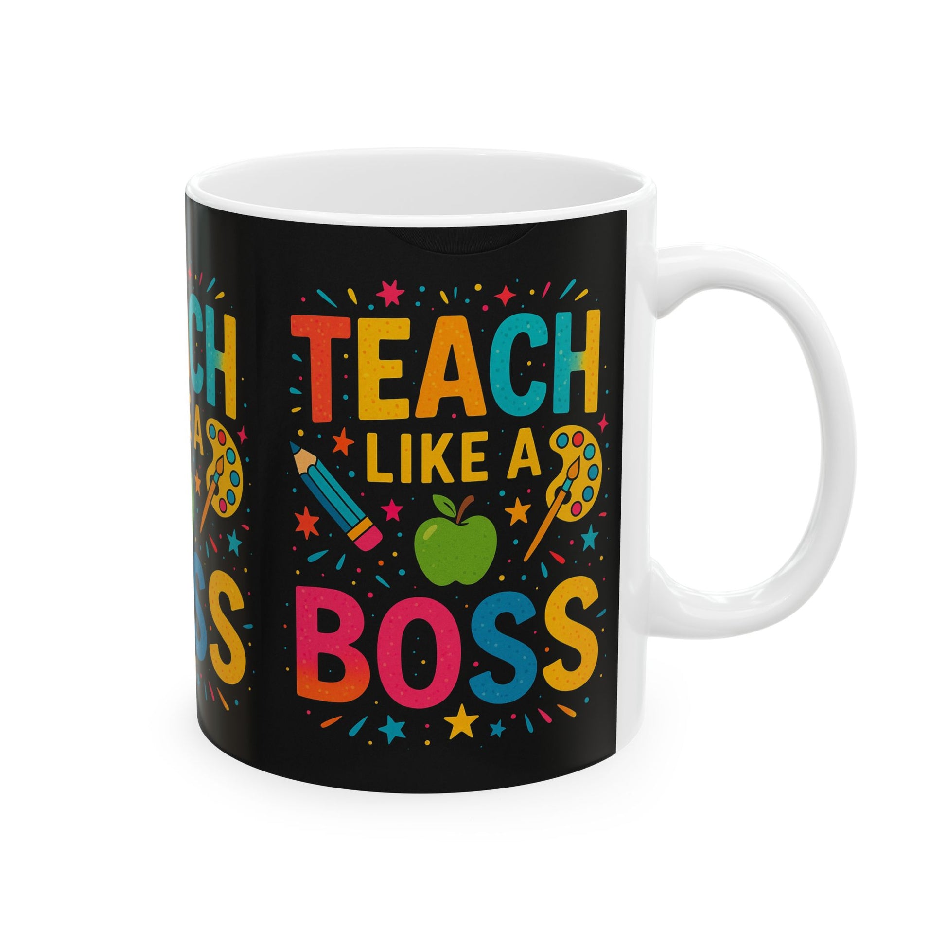 Teacher Boss Ceramic Mug - Perfect Gift for Educators, Fun Coffee Cup, Inspirational Teacher Mug, Back to School, Teacher Appreciation
