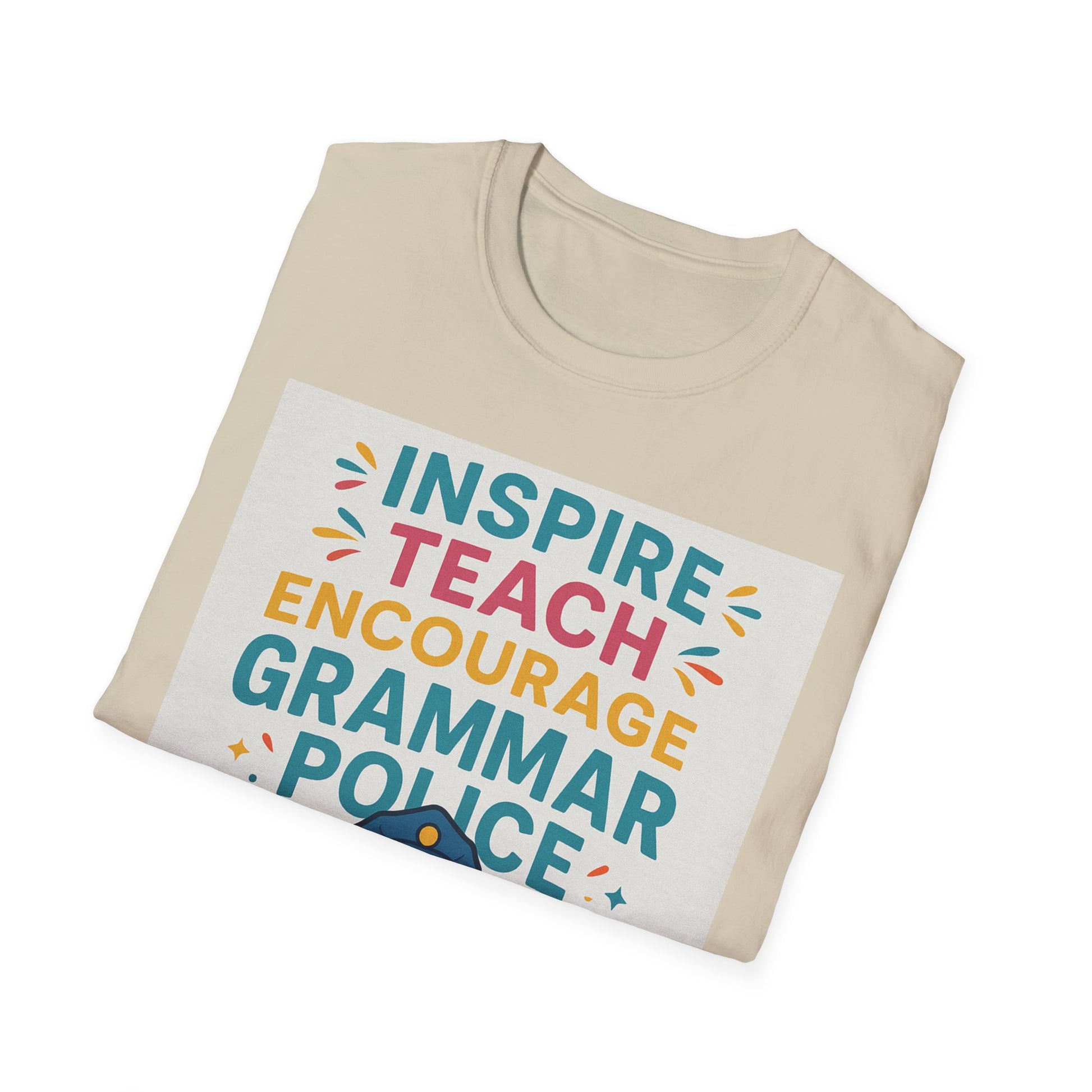 Grammar Police Teacher T-Shirt, Funny Teach Inspire Gift, Musical Education Shirt, Teacher Appreciation, Back to School Outfit