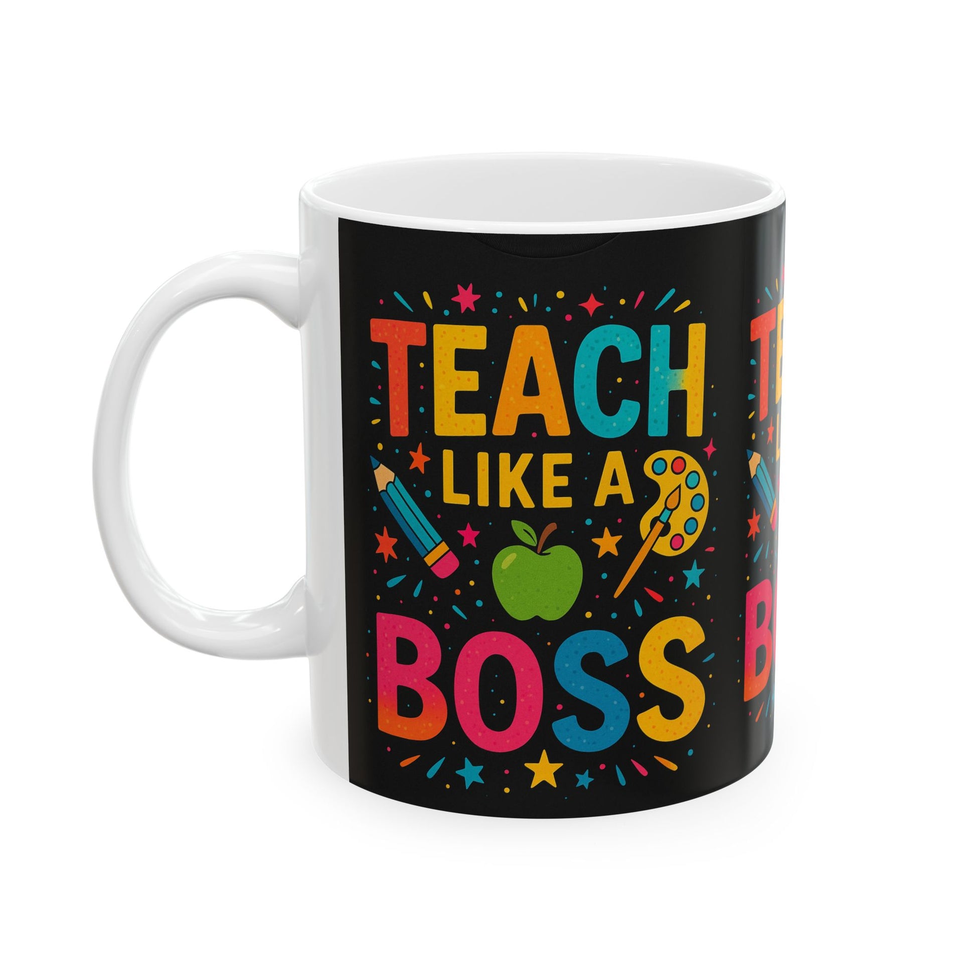 Teacher Boss Ceramic Mug - Perfect Gift for Educators, Fun Coffee Cup, Inspirational Teacher Mug, Back to School, Teacher Appreciation