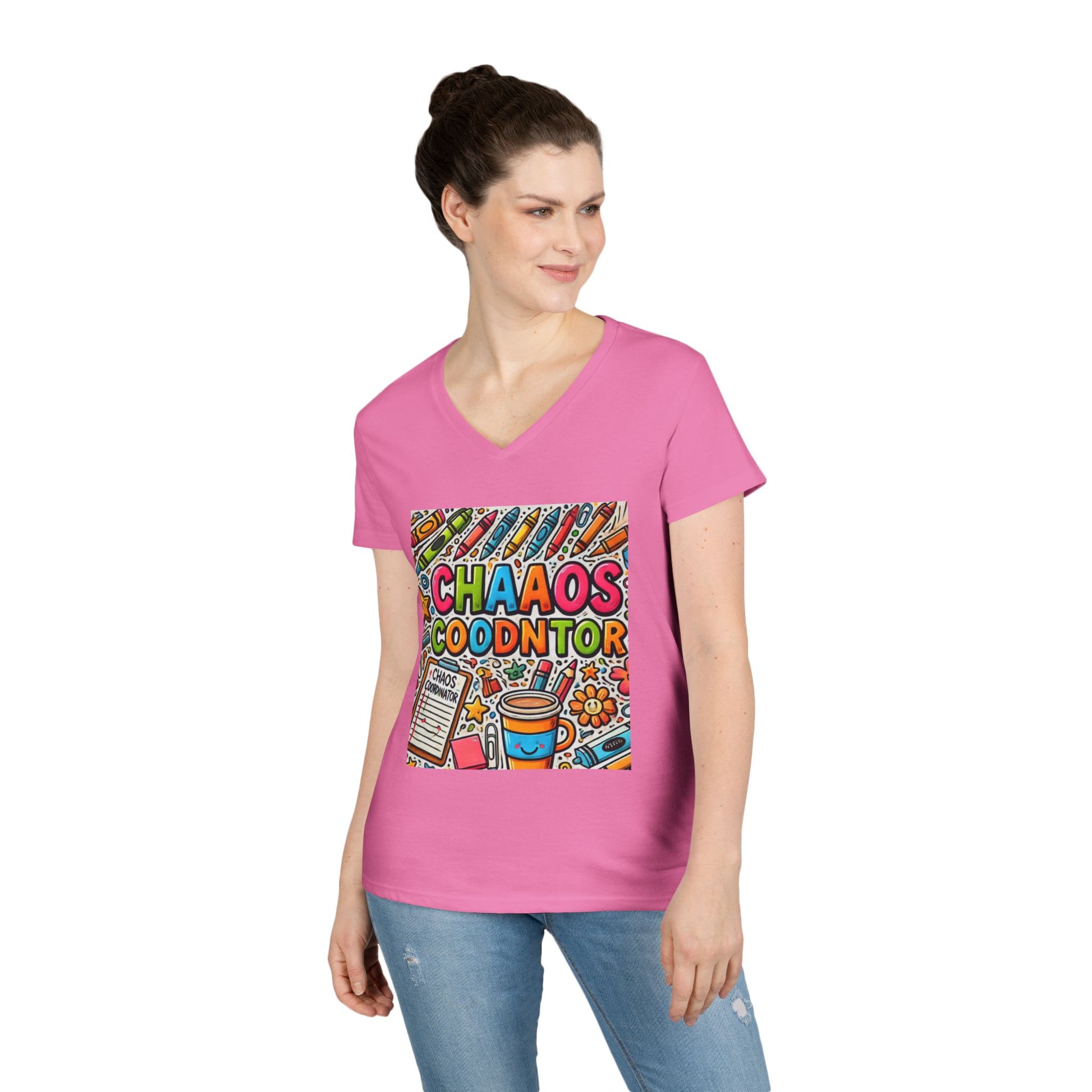 Colorful Chaos V-Neck Tee | Fun Graphic Tee for Creative Souls | Perfect Gift for Artists, Teachers, and Students | Casual Wear, [...]