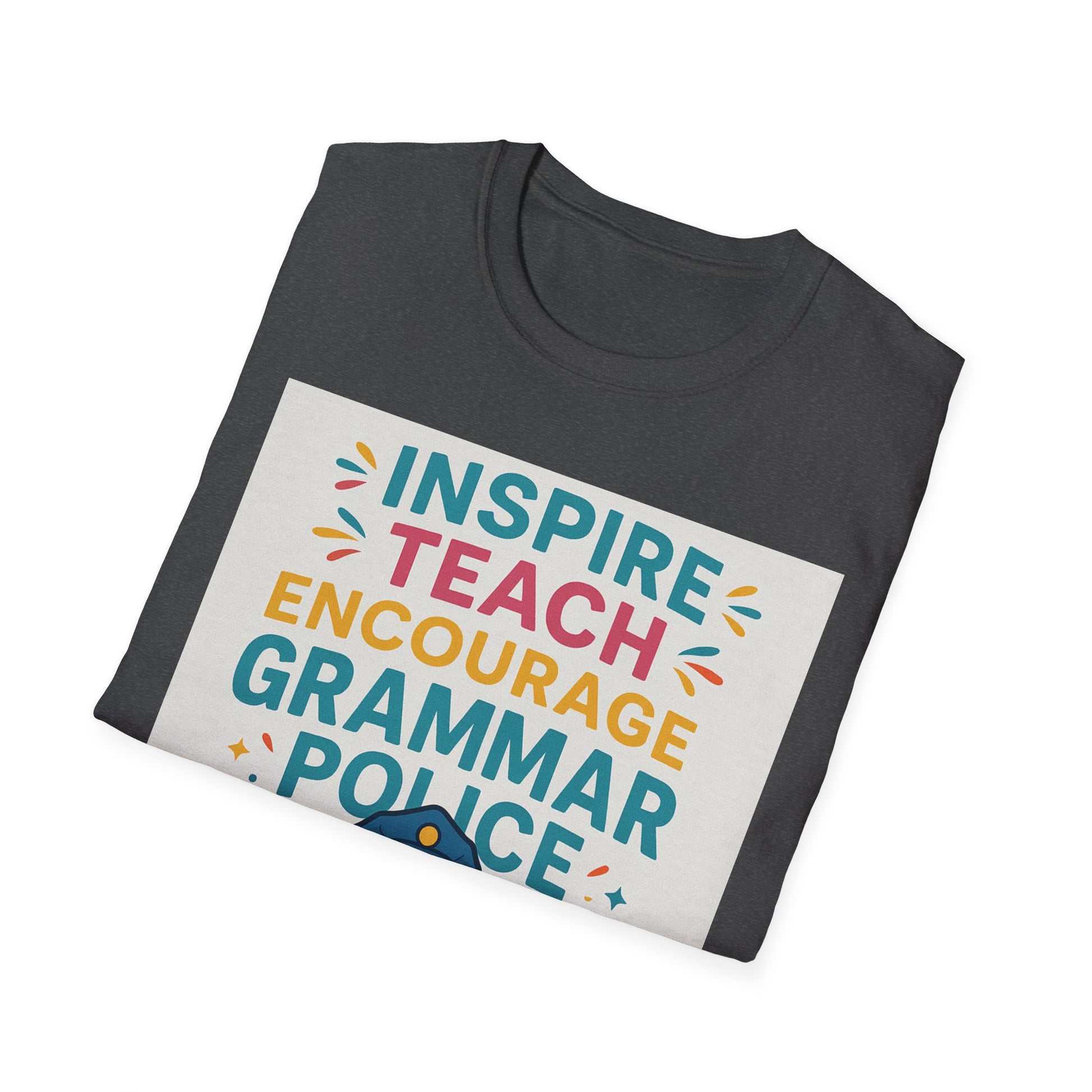 Grammar Police Teacher T-Shirt, Funny Teach Inspire Gift, Musical Education Shirt, Teacher Appreciation, Back to School Outfit