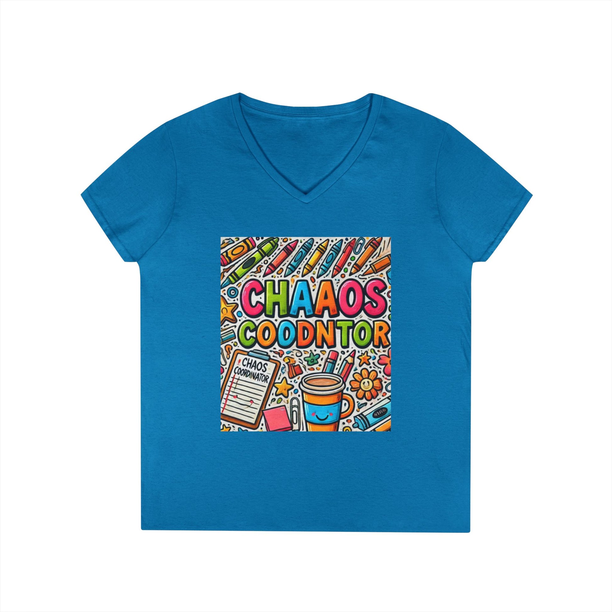 Colorful Chaos V-Neck Tee | Fun Graphic Tee for Creative Souls | Perfect Gift for Artists, Teachers, and Students | Casual Wear, [...]