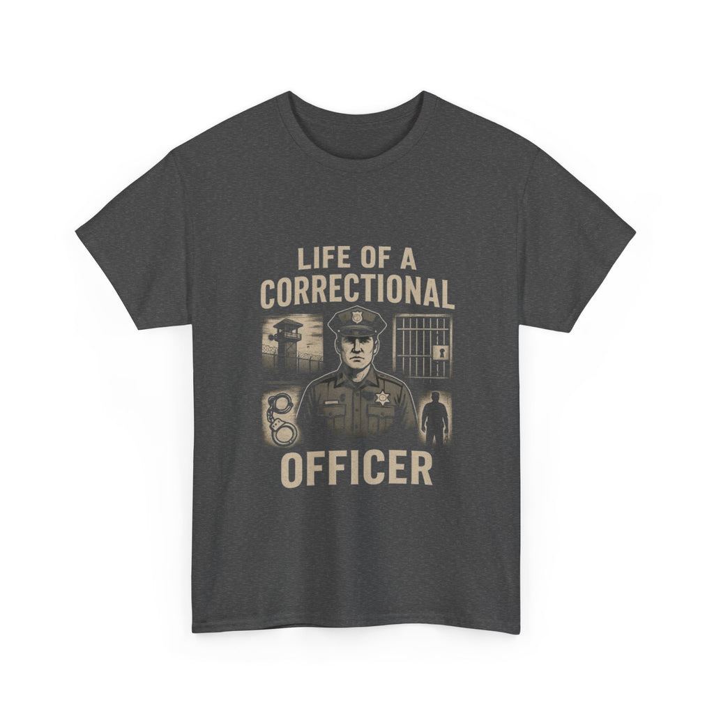 Life of a Correctional Officer Tee - Unisex Heavy Cotton T-Shirt, Gift for Correctional Officers, Police Support Shirt, Law [...]