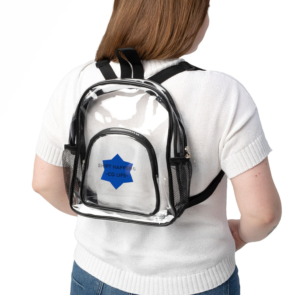 Clear Stadium Backpack, Transparent Backpack, Sports Game Accessory, College Essential, Festival Bag, Clear Bag for Events