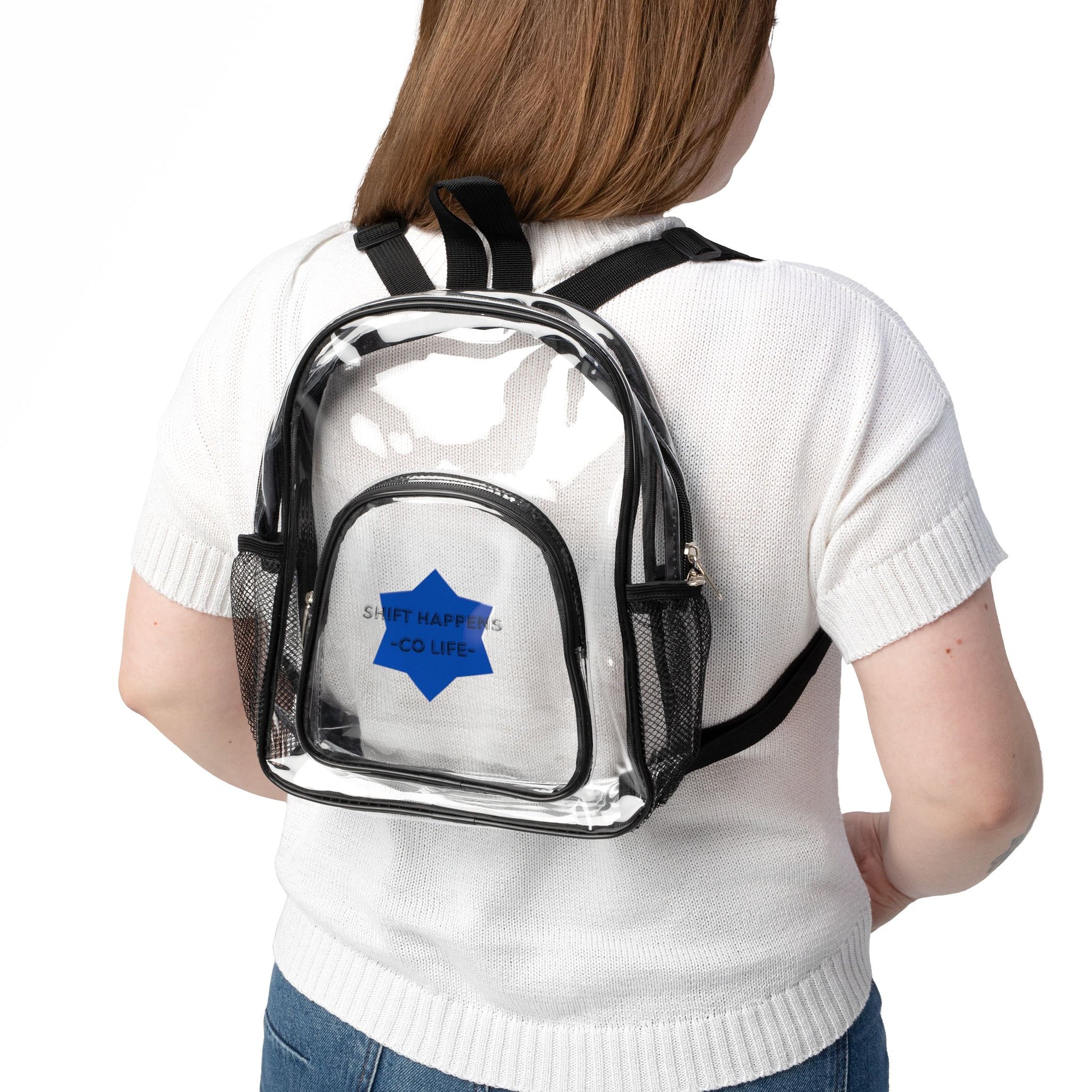 Clear Stadium Backpack, Transparent Backpack, Sports Game Accessory, College Essential, Festival Bag, Clear Bag for Events