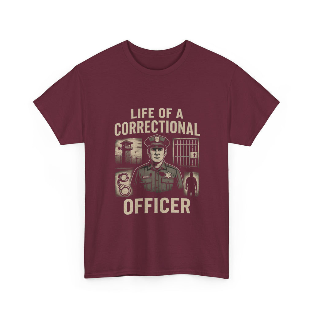 Life of a Correctional Officer Tee - Unisex Heavy Cotton T-Shirt, Gift for Correctional Officers, Police Support Shirt, Law [...]