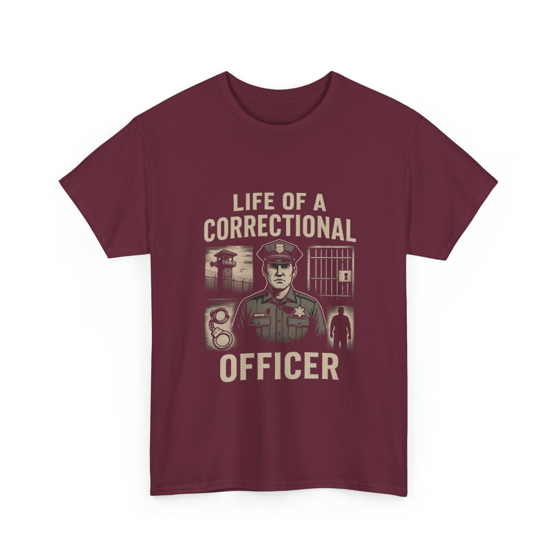 Life of a Correctional Officer Tee - Unisex Heavy Cotton T-Shirt, Gift for Correctional Officers, Police Support Shirt, Law [...]