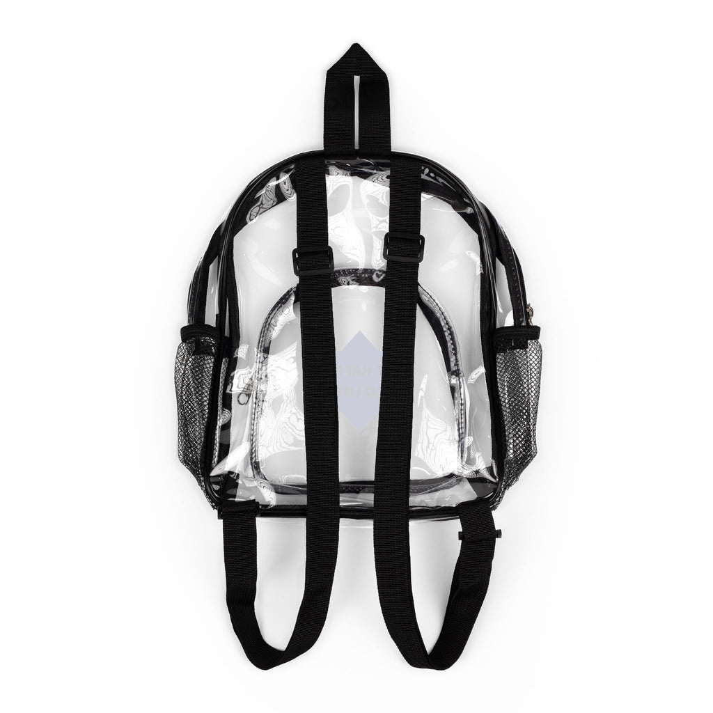 Clear Stadium Backpack, Transparent Backpack, Sports Game Accessory, College Essential, Festival Bag, Clear Bag for Events