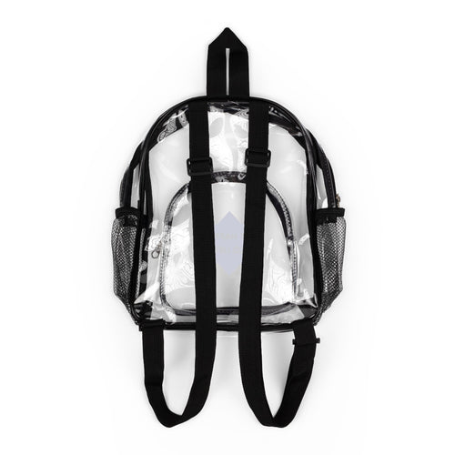 Clear Stadium Backpack, Transparent Backpack, Sports Game Accessory, College Essential, Festival Bag, Clear Bag for Events