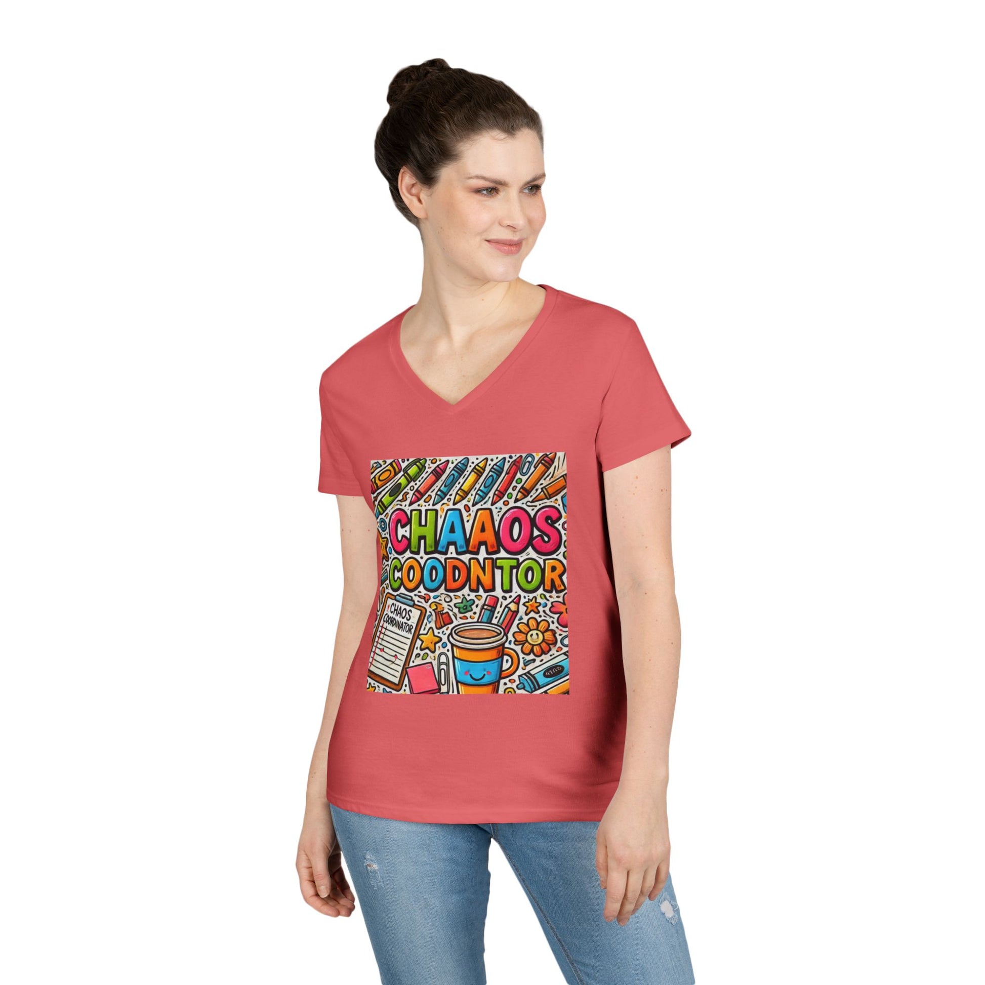 Colorful Chaos V-Neck Tee | Fun Graphic Tee for Creative Souls | Perfect Gift for Artists, Teachers, and Students | Casual Wear, [...]