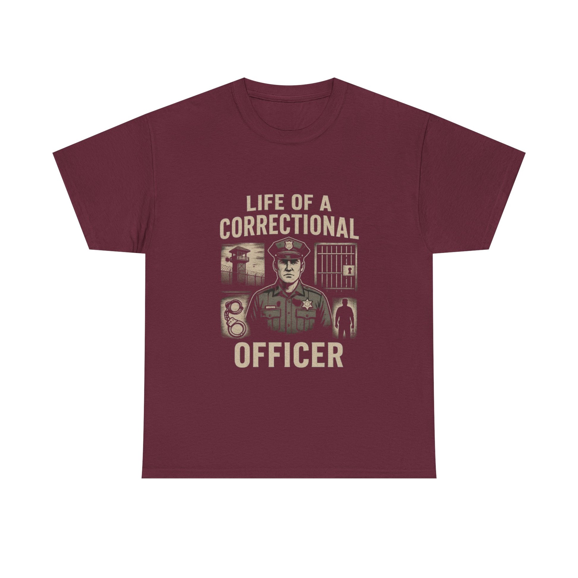 Life of a Correctional Officer Tee - Unisex Heavy Cotton T-Shirt, Gift for Correctional Officers, Police Support Shirt, Law [...]