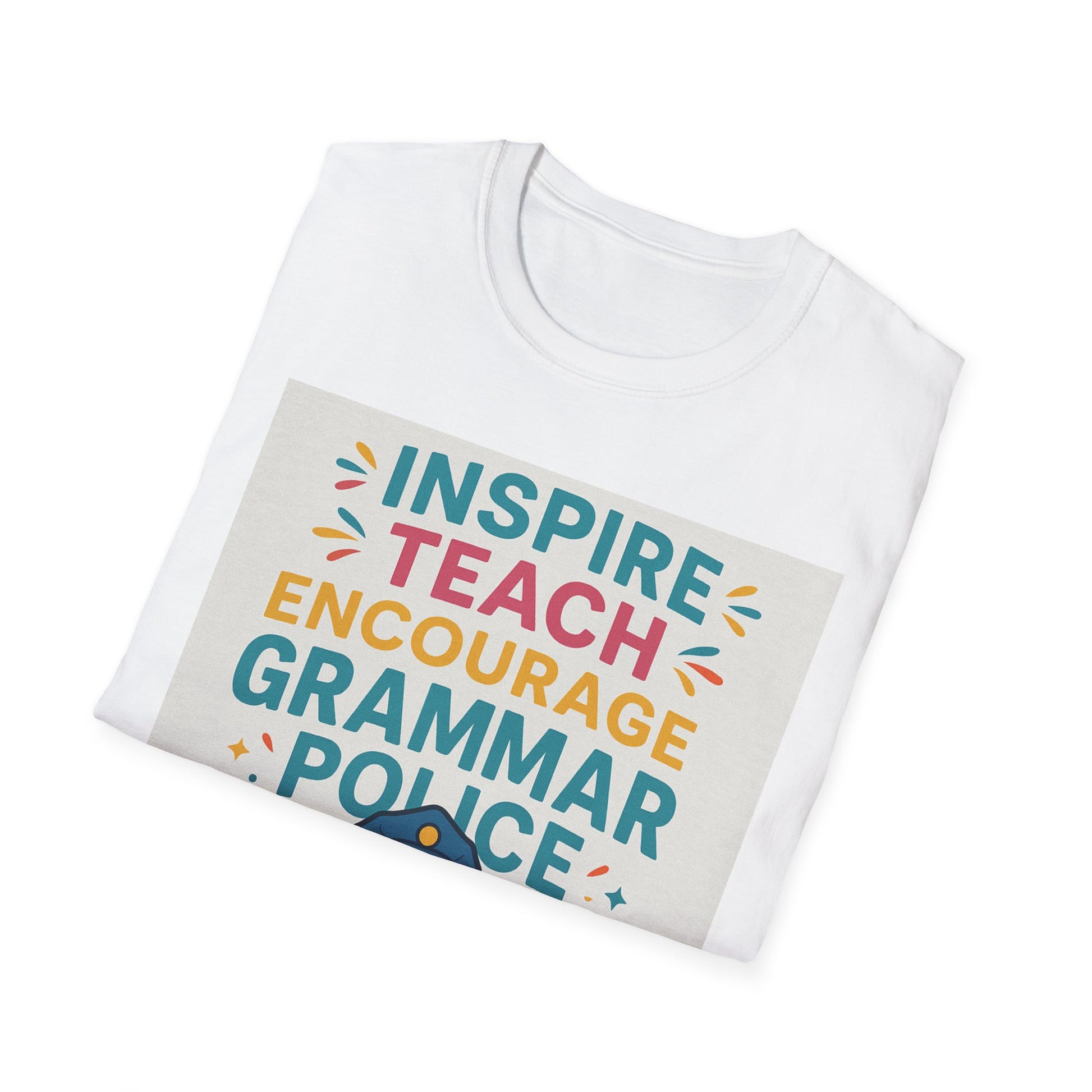 Grammar Police Teacher T-Shirt, Funny Teach Inspire Gift, Musical Education Shirt, Teacher Appreciation, Back to School Outfit